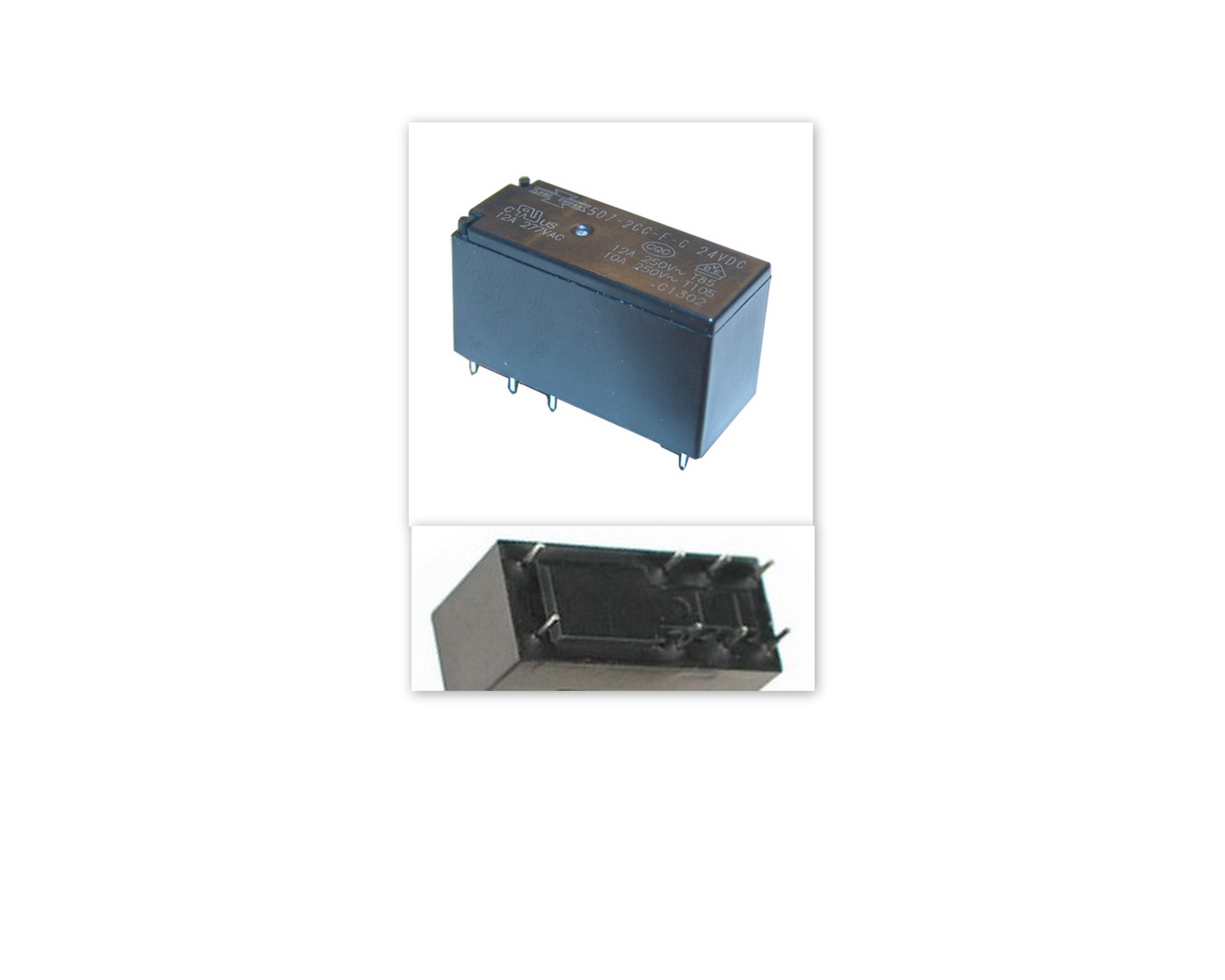 ���� 507-2CC-F-C, 24VDC, 12A/277VAC, DPDT (4.40��) ���� 507-2CC-F-C, 24VDC, 12A/2