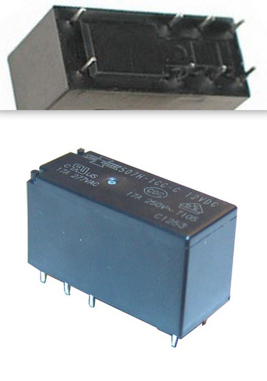 ���� 507H-1CC-1C, 12VDC, 17A/277VAC, SPDT (4.40��) ���� 507H-1CC-1C, 12VDC, 17A/2