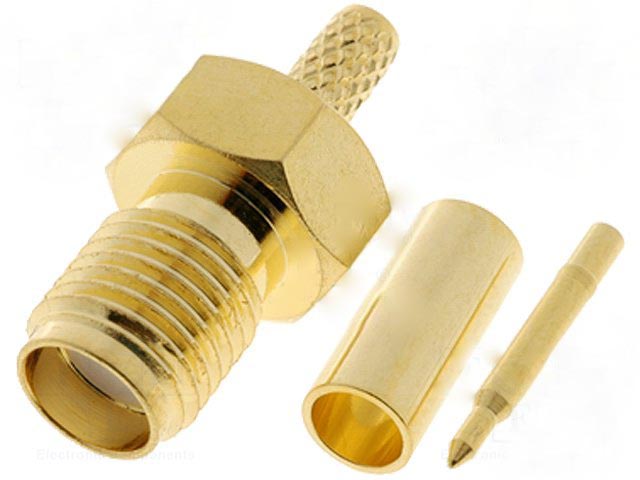 SMA ����� �������� �� ����� RG174, SMA-014RP